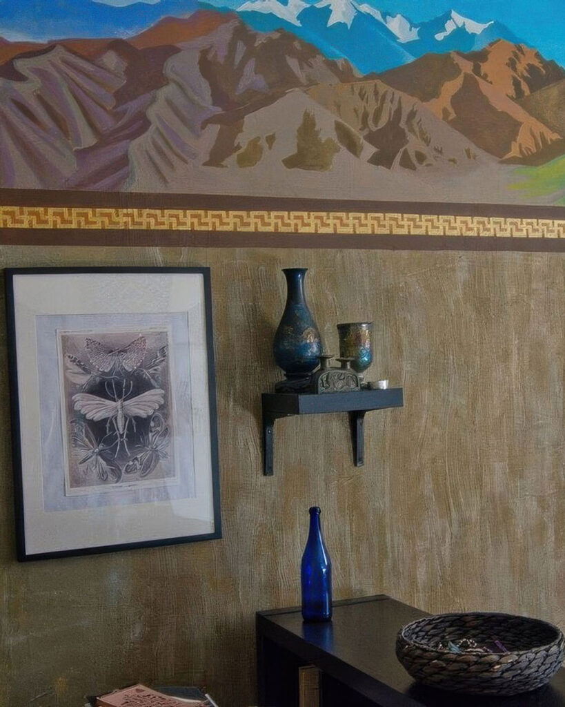 Fragment of the "Himalaya" wall painting